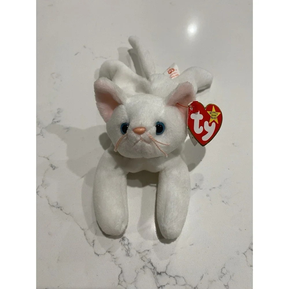 RARE Ty Beanie Baby Flip the Cat 1993/1995 TAG ERRORS Retired Vintage PVC Pellet